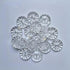 30 PCS Craft New Clear Flower Acrylic Buttons Sewing Craft 2 Holes Button for Clothes Decor (Clear, 15mm)...