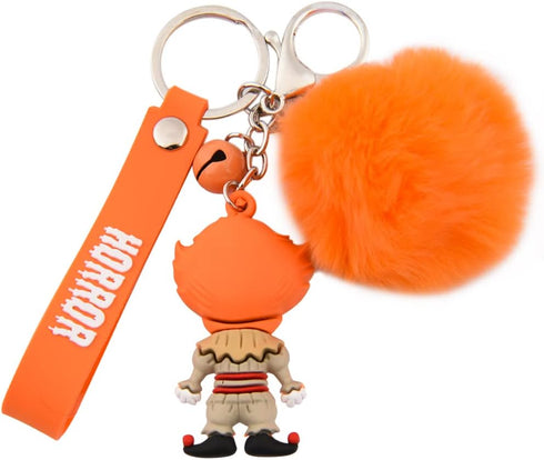 CEMMY XU Women Men Halloween Keychain Horror Movie Keychains Small Bell for Party Favor...