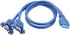 Dual USB 3.0 A Female Screw Mount Type to Motherboard 20pin Header Adpter Cable 50cm...