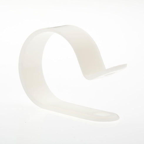 100 Pack R-Type Cable Clamp 5/8" - Clear White - Wire Management - Wire Organizer - Home, Automotive, Marine, Office Wire Organizer...