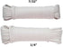 SGT KNOTS Natural Cotton Clothesline - Braided Laundry Rope, Durable Clothes Line with Synthetic Core, All Purpose Laundry Line Dryer Rope for Cam...