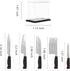 1:6 Scale Miniature Kitchen Knife Set with Knife Shelf 5-Piece Mini Cooking Knives with Plastic Knife Storage Box for Mini House Kitchen Furniture...