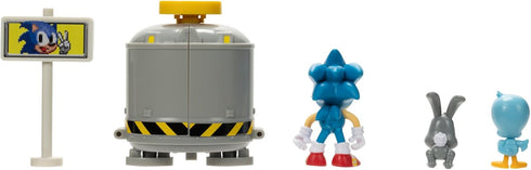 Sonic The Hedgehog 2.5" Level Clear Diorama with Sonic, flicky & Pocky...