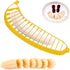 Guyuyii Banana Slicer – Safe, Easy Kitchen Gadget for Kids and Adults | Get 18 Even Slices in Seconds | Perfect for Fruit Salad, Cereal and Desser...