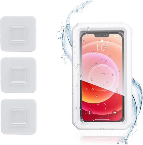 Waterproof Shower Phone Holder | Shower Phone Holder with 360°Rotation | Upgraded Adjustable Wall Mounted Phone Holder Phone Stand Waterproof Case...