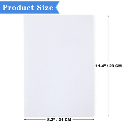 BILLIOTEAM 22 Sheet A4 Size White Double Sided Tape,8.27" x 11.42",Arts Crafts Adhesive Tape Strong Sticky Tape for DIY Arts Craft Photo Albums Ho...