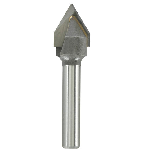 60 Degree Carbide Tip V-Groove Engraving Bit Router Bit, 1/2 Inch Cutter Diameter with 1/4 Inch Shank Cemented Carbide Woodworking Cutting Tools...