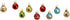Kurt Adler C1899 Petite Treasures Multi Color Ball Christmas Ornament, Set Of 9...