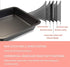 CHEFMADE Square Cake Pan, 8-Inch Bakeware Non-Stick Carbon Steel Pan Deep Dish Oven Baking Mold Baking Tray Ovenware for Cakes, Bread, Pizza, Cook...