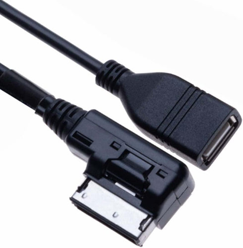 AMI to USB Cable for Audi Audio Music Interface Adapter, MDI USB AUX Flash Drive Adapter Cord for Car VW Audi 2014 A4 A6 Q5 Q7...