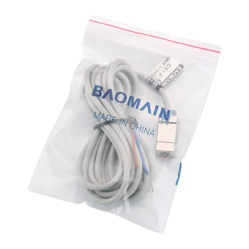 Baomain Air Cylinder Magnetic Sensor Switch CS1-F DC 10-30V 200mA 10W NO Function with Green LED Indicator...