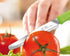 6 kitchen Knives - 4.3"/11cm Italian Stainless Steel Serrated Vegetable/Steak/Table Knife Cutlery, Rounded Tip (White)...