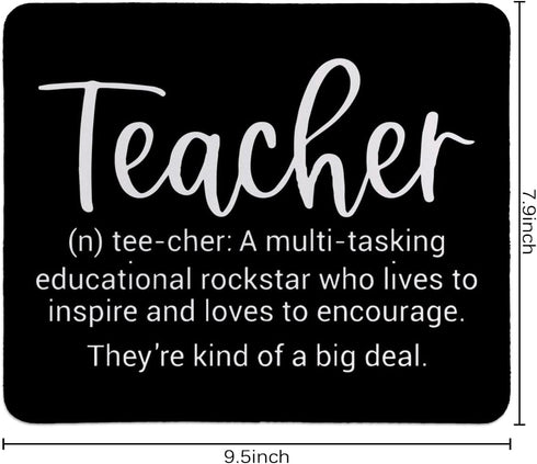 Teacher Appreciation Mouse Pad?Mouse Pads for Desk Accessories Office Gaming Working,Teacher Gifts for Women Men,Teacher Gifts from Student,9.5x7....