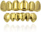 TOPGRILLZ Grills for Your Teeth Gold Grillz 18K Gold Plated Rapper Costume Grillz Teeth for Men and Women Hip Hop Polished 6 teeth Extra Silicon M...
