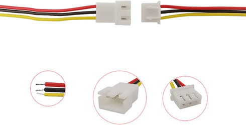 20Pairs JST XH 2.54mm 3Pins Connector, 2.54mm Pitch Female and Male JST Connection Plug Header Expansion Wire with 200mm 26AWG Cable...
