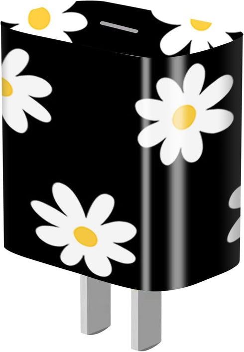 Charger Skin Charger Decal Wrap Compatible with iPhone 18W / 20W Charger Wall Charger Stickers Daisies......