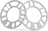 dynofit Universal 5mm Wheel Spacers for 98-120 Multiple Bolts Pattern, Pack of 4 Thin Aluminum Shims Hubcentric Spacer for 4 Lug and 5 Lug Wheels/...