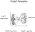 Rhinestone Butterfly Bowknot Brooch Pin for Women Girls Fashion Cute White Crystal Birthstone Brooches Lapel Pins Delicate Dress Accessories Easte...