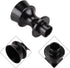 Manual Car Gear Shift Knob Adapter,Shift Knob Boot Retainer Adapter Aluminum Alloy Gear Shift Knob Retainer Fit for SubaruBRZD,FT86 GT86,Black...