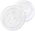 dophee 100pcs Plastic White Buttons for Crafts, 4 Holes Round Clear Sewing Buttons for Clothing Shirt Jeans Clothes DIY and Holiday Decoration - 1...