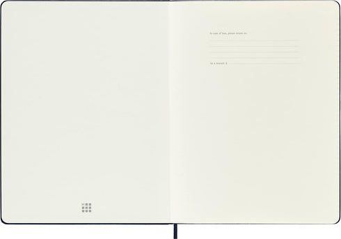Moleskine Classic Notebook, Hard Cover, XL (7.5" x 9.5") Ruled/Lined, Sapphire Blue, 192 Pages...