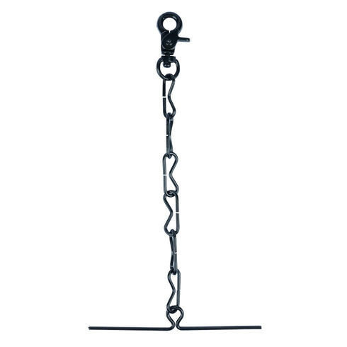 MELOTOUGH Tape Thong for Tool Belt Waist Electricians Tape Holder Chain with Keyring and trigger snap hook Black Plating 1 pack...
