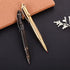 SMOOTHERPRO Solid Brass Bolt Action Pen with Tungsten Part Heavy Duty for Gift Business Office EDC Pocket Color Natural (BTA971)...