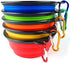 2 Silicone Portable Feeding Bowl for Pets....