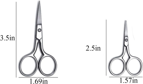 2PCS Household small embroidery scissors Tailor's Scissors Stainless Steel Scissors DIY Tools(2.5/3.5in)...