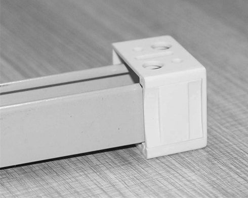 Cutelec 4pcs Plastic Brackets 1" Blinds headrail Holders White Color for 1" Vinyl or Plastic Mini Blinds with a Square 1" x 1" headrail...