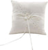 Awtlife Flower Wedding Ring Pillow Ivory Cushion Bearer for Beach Wedding 8.26 Inch...