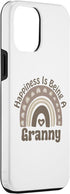 iPhone 14 Pro Max Happiness Is Being A Granny Boho Rainbow Personalized Name Case...