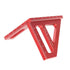 Imperial 3D Multi-Angle Measuring Ruler, Red 45/90 Degree Aluminum Alloy Woodworking Square Protractor, Miter Triangle Ruler High Precision Layout...