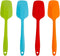 4-Piece Silicone Spatula Set 11inch Large Heat-Resistant Rubber Spatulas Baking Mixing Tool Non-Stick Flexible Seamless Spatulas with Stainless St...