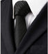 Black Tie Men Women Skinny Tie Slim Tie Stripe Tie with Hanky Waterproof Oilproof Tie-Black...