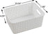 Farmoon 6 Packs White Plastic Organizing Basket, Small Pantry Storage Baskets...