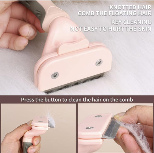 TopMed ETS Deshedding Tool For Dogs & Cats, Pet Grooming Brush For All Kind Of Pet Hair, Reduces Shedding Effectively Proven Grooming Tools for Do...