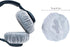 Headphone Covers, 100pcs Disposable Ear Covers Made of High Elastic Non-Woven Fabric, Perfect for Ear Headphones with 3.15”-4” Earpads (White)...