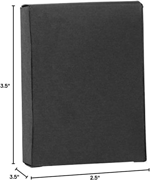 Neil Enterprises Inc. 2.5" x 3.5" Black Leather Self-Stick Photo Album - Holds 10 Photos...