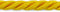 Trims by The Yard Wanda 1/8" Twisted Cord Trim, 20 Yard Cut, Yellow Gold...