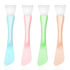 Silicone Facial Mask Applicator, 4 Pcs Reusable Double-End Face Mask Brush Washable Beauty Spatula Comestic Tools for Clay, Cream, Gel, and Mud Fa...