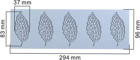 Hollow Leaf Candy Mold, Chocolate Candy 3D Hollow Leaf Silicone Mold, Sugar Craft Cake Decoration, Cupcake Top, Polymer Clay...