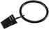 40 Pack Black Matte Metal Curtain Rings with Clips (1.25"?Black)...