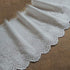 2 Yards of 19cm Width Floral Embroidered Cotton Eyelet Fabric Trim...