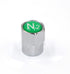 Chrome Plated Brass Valve Stem Caps N2 Nitrogen Sign Logo on The Top, 4 pcs Pack...