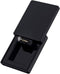 MONOLIX Slim Engagement Ring Box, Thin Unique Sliding Lid, Elegant Discreet Secret Surprise Marriage Wedding Proposal Case (Black, mini)...