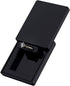 MONOLIX Slim Engagement Ring Box, Thin Unique Sliding Lid, Elegant Discreet Secret Surprise Marriage Wedding Proposal Case (Black, mini)...