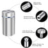1/2” Dia x 2” L Standoffs Screws for Acrylic, Silver Sign Standoff Wall Mounts Hardware 16 Pack, Stainless Steel Stand Off Holder for Glass Board ...