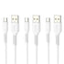 3 Pack of ALINNA Micro USB Cables, Android Charger Cord Sync & Fast Charging (2.1A) Cable Compatible with Galaxy S7 S6 J7 Edge Note 5, Kindle, And...
