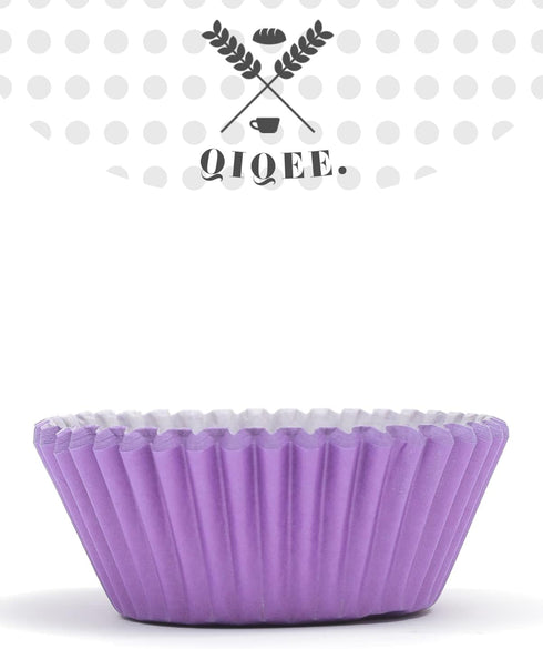 qiqee Cupcake Liners Muffin Cupcake Cups 300-Count Food Grade 12 Solid Color Cupcake Papers Baking Cups Cupcake Wrappers...